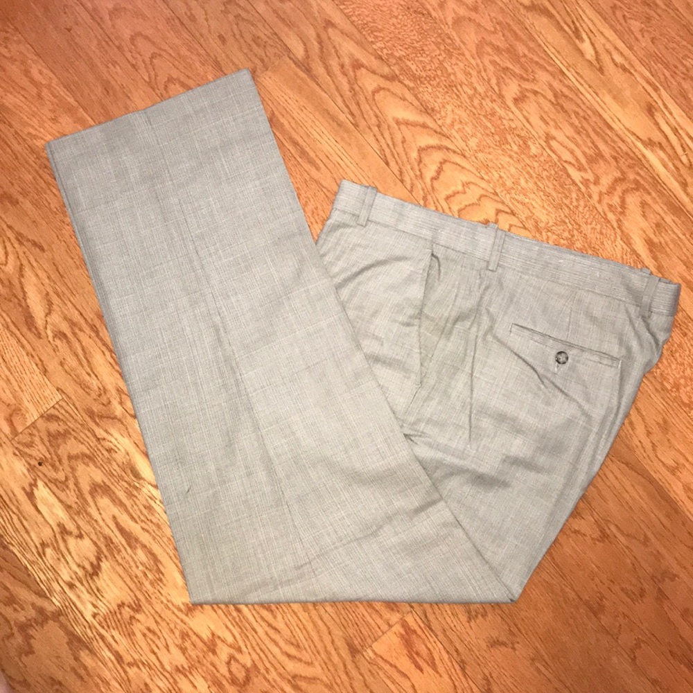 Perry Ellis Gray Classic Fit Dress Slacks 38W 32L
